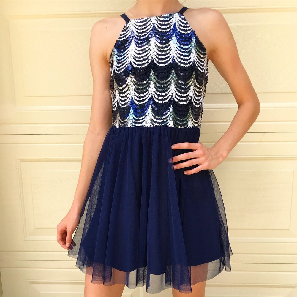 Navy Cocktail Dress